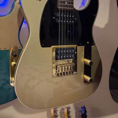 Squier John 5 Signature J5 Telecaster with Rosewood Fretboard 2014 - 2018 - Frost Gold image 1