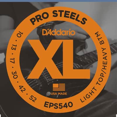 D'Addario EPS540 ProSteels Electric Guitar Strings, 10-52
