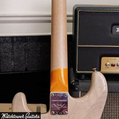 2023 Fender Limited Custom Shop Troposhere Stratocaster Aged White Blonde Relic image 7