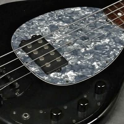 OLP MM2 4-String Bass Guitar, Ernie Ball MusicMan Stingray, Music Man, Black image 4