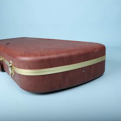 Fender Eyeglass Case Wood Case for Jazzmaster & Jaguar Brown Orange image 7