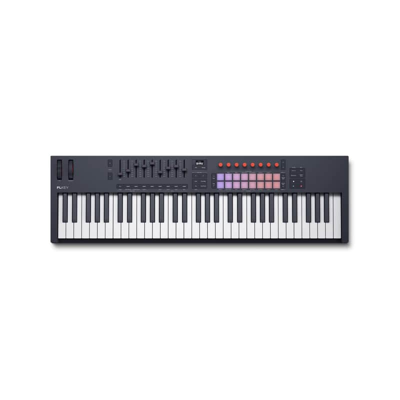 Novation FLkey 61 MK2 FL Studio MIDI Keyboard Controller with Semi-weighted Keys image 1