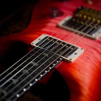 PRS Custom 24 Semi-Hollow Wood Library Bonnie Pink 10 Top image 3