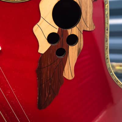 Ovation Celebrity Limited Edition Model CP 2001 Electric Acoustic Guitar 2006 - Red Flame image 14