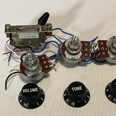 1984 Matsumoku Kramer Focus 3000 Stratocaster Guitar Factory Wiring Harness Electronics image 3