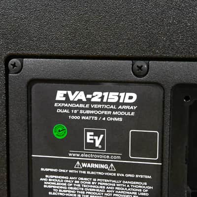 Electro-Voice (EV) EVA-2151D Dual 15" Passive Line Array Subwoofer CG01YA4 *ASK FOR SHIPPING* image 8