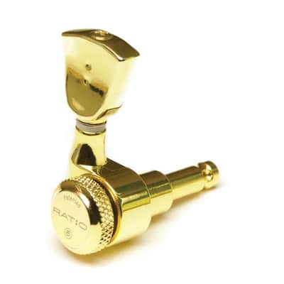 3+3 Ratio Electric Locking Machine Heads (PRL-8311, 8322, 8331, 8341, 8351) - Black / Vintage image 6