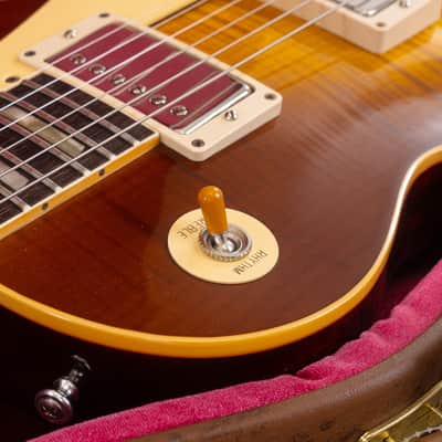 Gibson Custom Shop 1959 Les Paul Standard Reissue VOS Electric Guitar, Rosewood Fingerboard, Iced Tea Burst image 7
