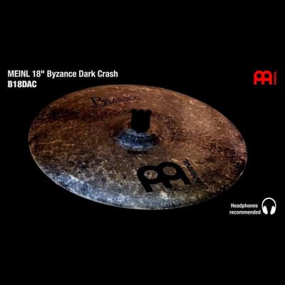 Meinl Byzance Dark Crash Cymbal 18 image 2