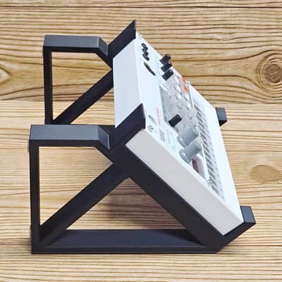 The Analog Source Dual Height Angled Riser Black Desktop Stand for Korg Volca Beats Bass FM Keys Nubass Loop Mix Sample Synthesizer Mixer Drum Rhythm Machine Sampler image 8