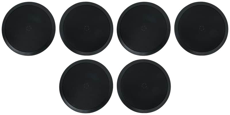 (6) Rockville HC85-16 Black 8" 700 Watt In-Ceiling Home Theater Speakers 16 Ohm image 1