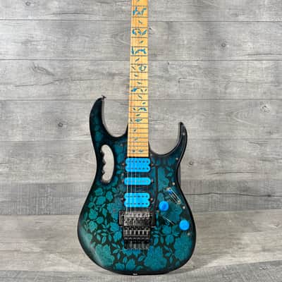 Ibanez JEM Steve Vai JEM77 1991 - Blue Floral Pattern - 1st Year! image 1