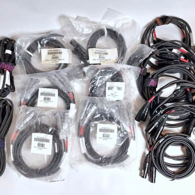 7 Avid Audio Splitters NEW OPEN BOX with 14 Avid 2 channel I/O 8' XLR cables image 2