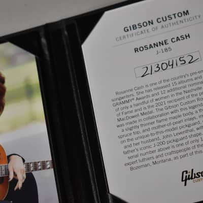 2025 Gibson Custom Rosanne Cash J-185 | Heritage Cherry Sunburst Finish W/OHSC image 2