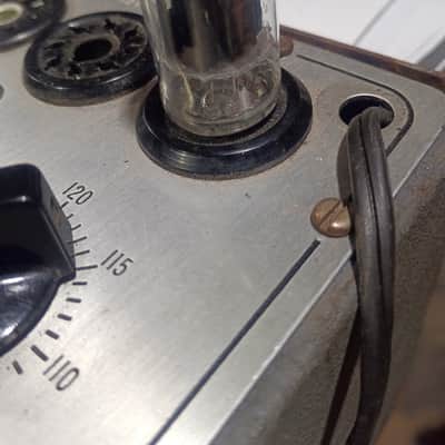 RCA USA 1958 RCA 12AX7 / ECC83 Red Tip Long Grey Plate – Matched Triodes (121/120) V1 Tested 1958 - Glass image 3