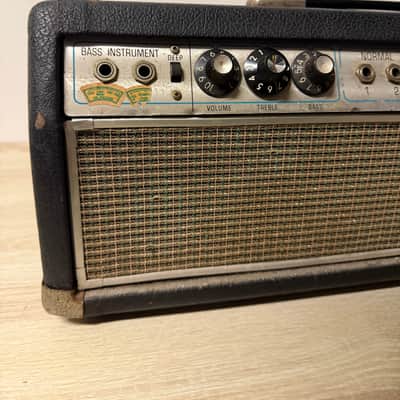 Fender Bassman "Drip Edge" 2-Channel 50-Watt Guitar Amp Head 1968 - 1969 - Silverface image 3