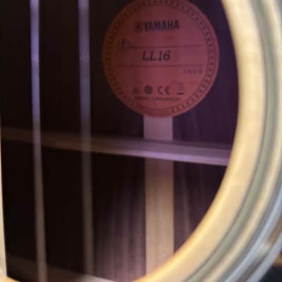 Yamaha LL-16HB Dreadnought Acoustic Natural w/case image 4