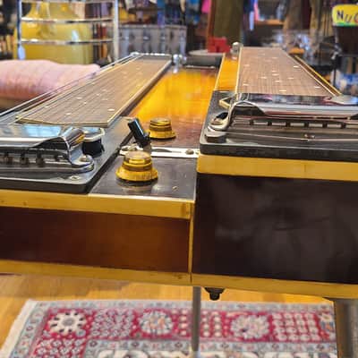 1939 Gibson 8/7 Grande Console Dual Neck Steel Guitar Sunburst image 4