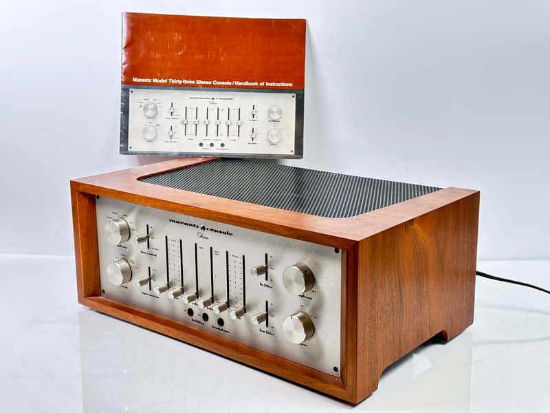 Marantz Model Thirty-Three Preamplifier w/ Cabinet & Manual image 1