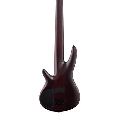 Ibanez SRF706 Portamento Fretless Bass Guitar Brown Burst Flat image 5
