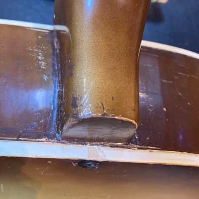 Truetone (Kay) Archtop with factory DeArmond Pickup  1950s Light Burst image 8