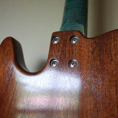 Telecaster Electric Guitar Project - Turquoise Flame Maple Top, Neck & Fretboard image 9
