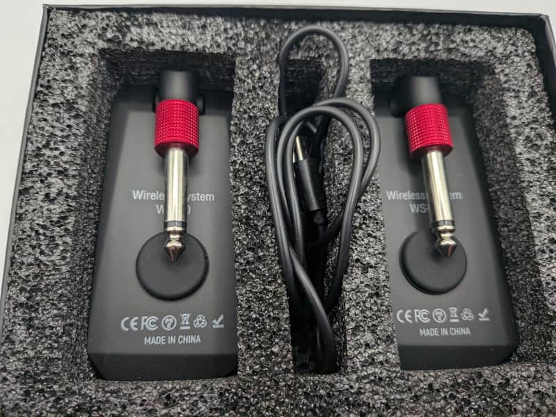 Lekato WS-90 2023-2024 Wireless Guitar Unit- Black image 1