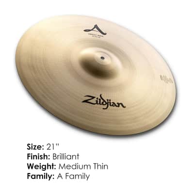 Zildjian A Series Sweet Ride Cymbal (21 Inches) image 2