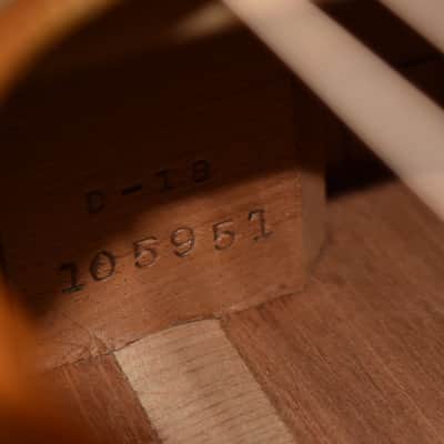 1948 Martin D-18 Dreadnought Acoustic Natural Finish w/HSC image 21