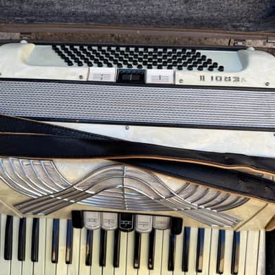 Vintage Old Original German Made Hohner Verdi II Accordion image 2