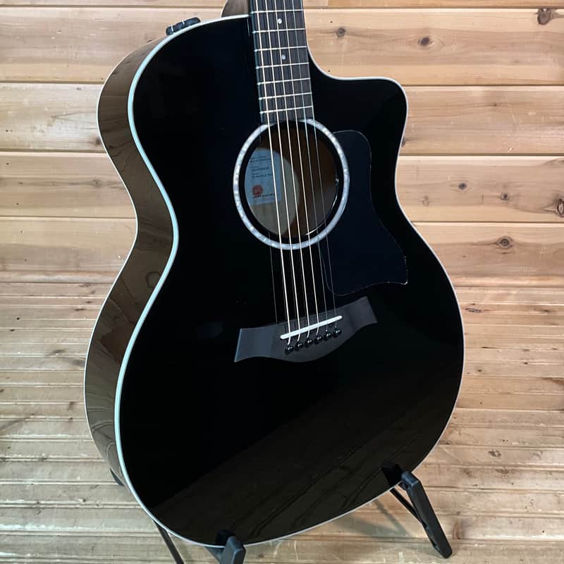 Taylor 214ce-BLK Plus Acoustic Guitar DEMO - Black image 1