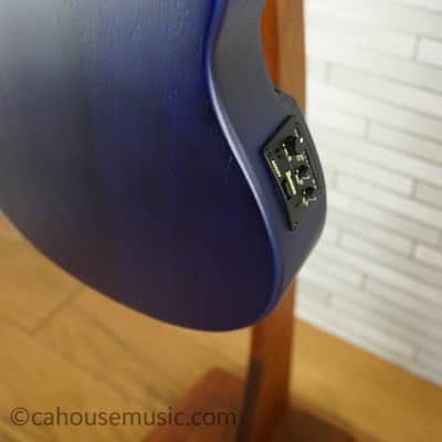 Ibanez AUP10FMNE-TBO Tenor Ukulele - Transparent Blue Sunburst Open Pore image 9