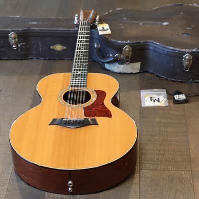 1994 Taylor 555 12-String Natural Acoustic/ Electric Jumbo Guitar + OHSC image 1