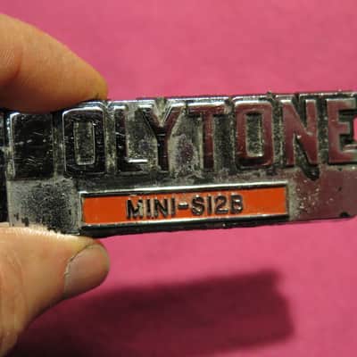 vintage Polytone metal logo for MINI-s12B mini-brute S12L baby brute amp amplifier image 8