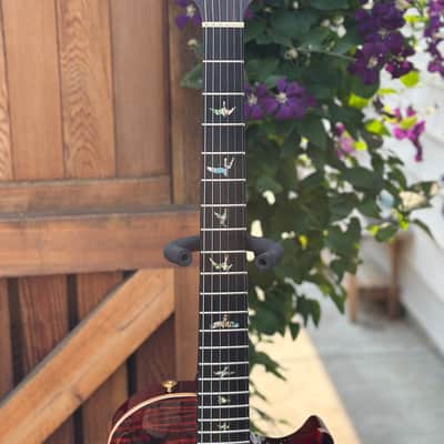 PRS Private Stock Simon McBride Single Cut Trem-Semi Hollow w F Hole 2017 - FireRed CurlyMaple image 7