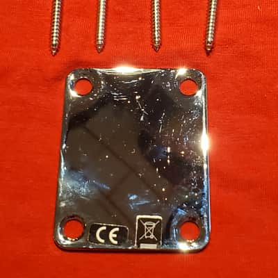 (#B40) Fender Telecaster / Stratocaster Neck Plate With Screws image 1