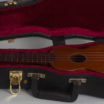 C. F. Martin Style 1 Soprano Ukulele, c. 1928, black tolex hard shell case. image 13