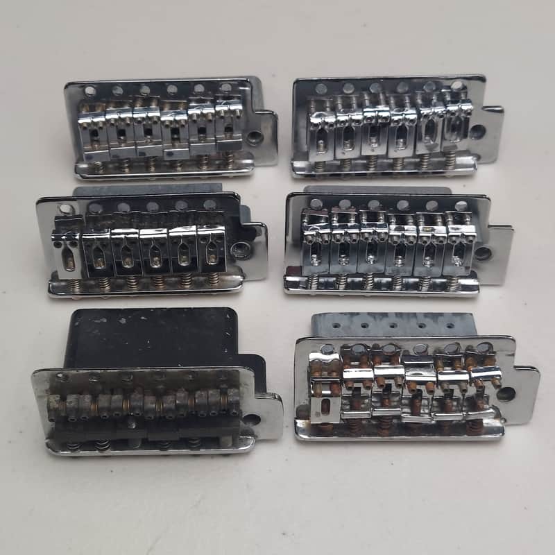 Six Generic Strat Style Tremolo Bridges (LOT) (B-368) image 1