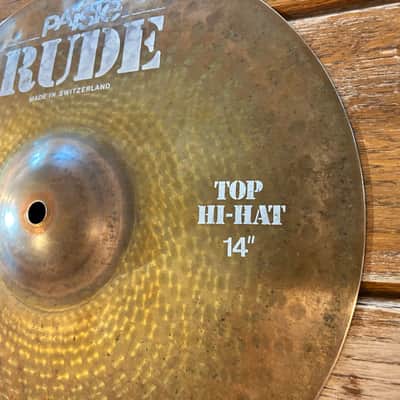 Paiste 14" RUDE Hi-Hat Cymbals (Pair) 1999 - Present - Raw image 4