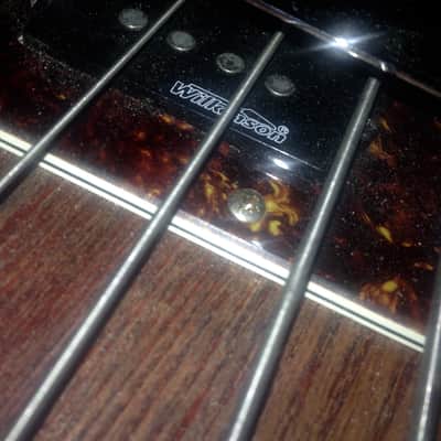 DICEMAN Custom Walnut Bass LEFT HANDED - Electronics mostly work - Wilkinson Pickup 9.1 pounds image 8