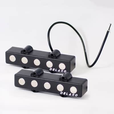 Delano JMVC5 FE/M2-AS 5 String Jazz AS S Size Split Coil Neck Pickup image 3