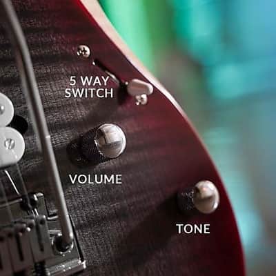 Cort X700 Duality II Guitar, Fishman Fluence Pickups, Ebony Fretboard Lava Burst w/Gigbag, Free Shipping image 9