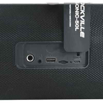 2) Rockville SONIC-50L Wireless Linking Portable Bluetooth Party Speakers+Mic In image 11