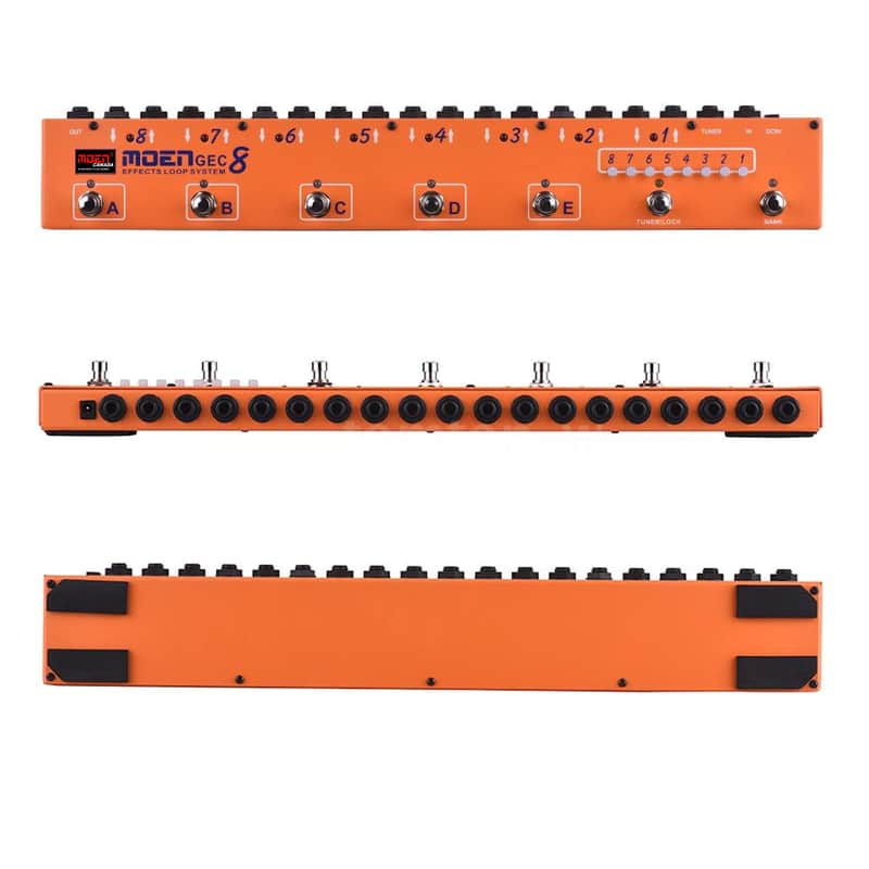 MOEN Canada GEC-8 LP8-O Looper Effect Pedal Commander Orange | Reverb
