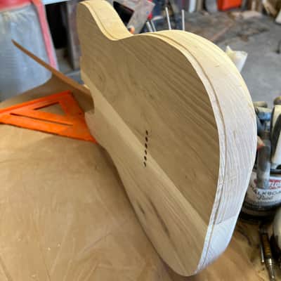 Madlad Instruments Double Bound Ash HH Telecaster Tele Style Body (custom made with pride in north Texas) - Unfinished image 5