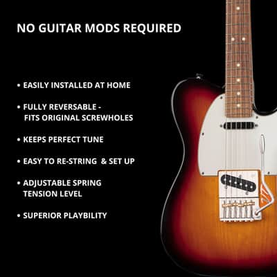 Vega-Trem VT2ND Teletrem Classic Telecaster Guitar Tremolo for TeleBridge image 8