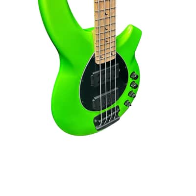 Ernie Ball Music Man Bongo 4 String HH, Mantis Green / Maple *IN STOCK* image 4