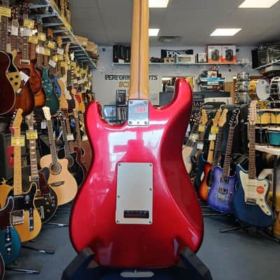 Fender American Deluxe Stratocaster Electric Guitar - Red w/ HS Case image 4
