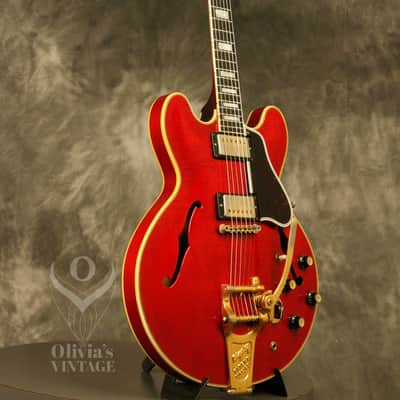 1961 Gibson ES-355 Stereo Varitone Cherry w/ '70's T-top pickups image 8