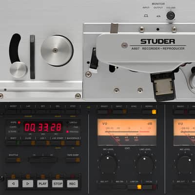 Studer A807 VU 1980s - silver-black image 6